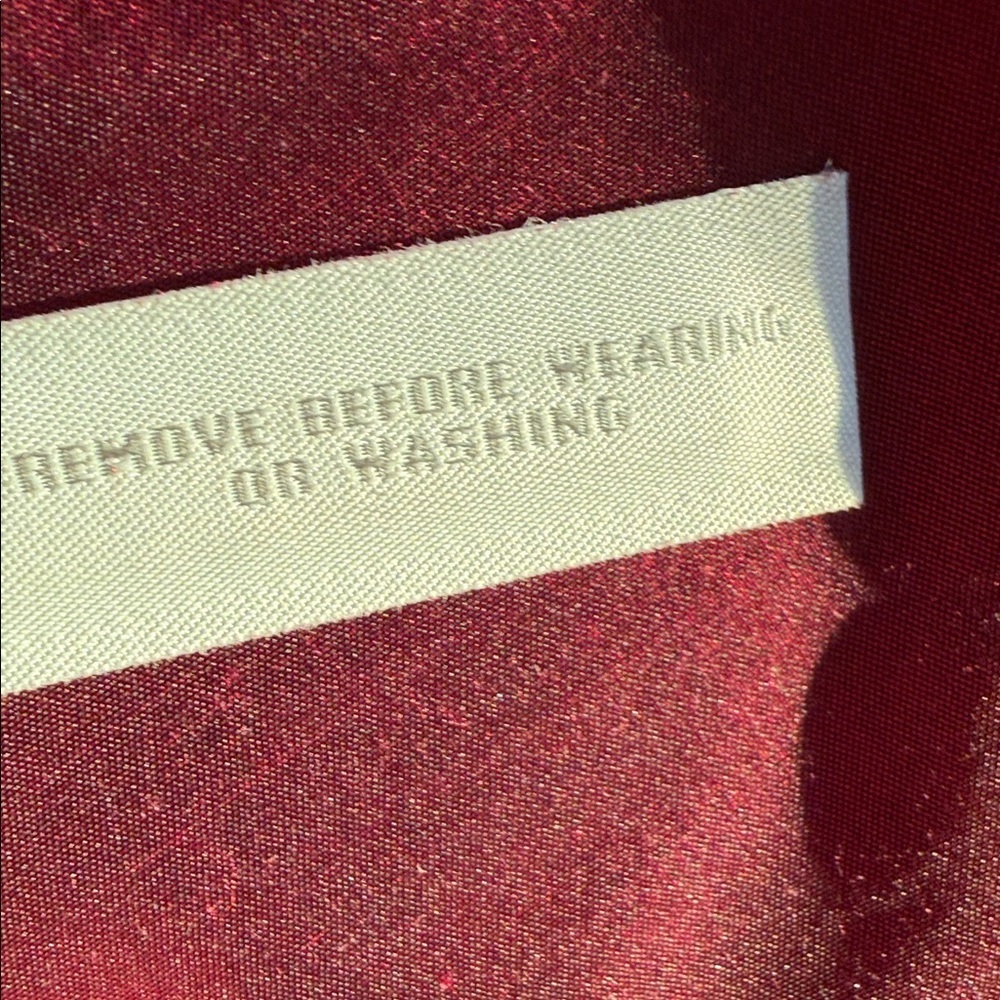 Ann Taylor pure silk Burgundy red wrap top size 4 - Picture 3 of 9
